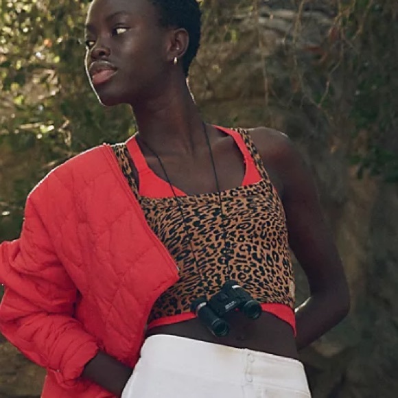 FP MOVEMENT All Clear Leopard Tank Cami NWT Brown Black - Picture 2 of 5